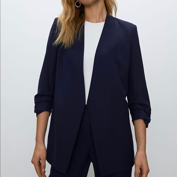 Babaton Jackets & Blazers - Babaton Aritzia Power Blazer in Medium Blue Shade